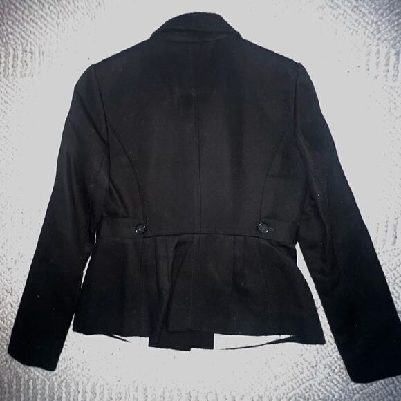 LOFT Black Pleated Blazer - Sz 4 - Picture 5 of 15